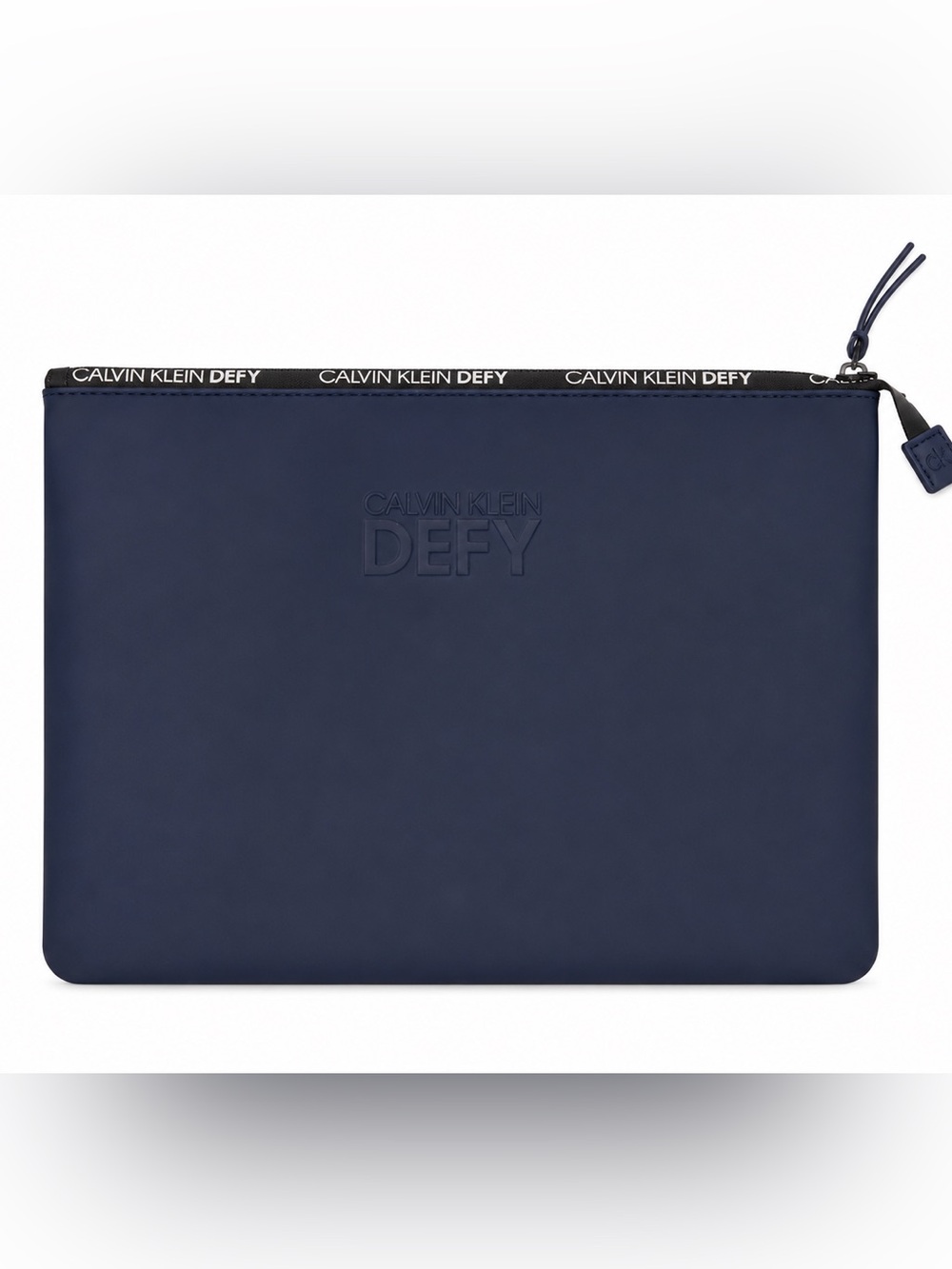 Calvin Klein Defy Men's Navy Laptop Sleeve with Branded Trim